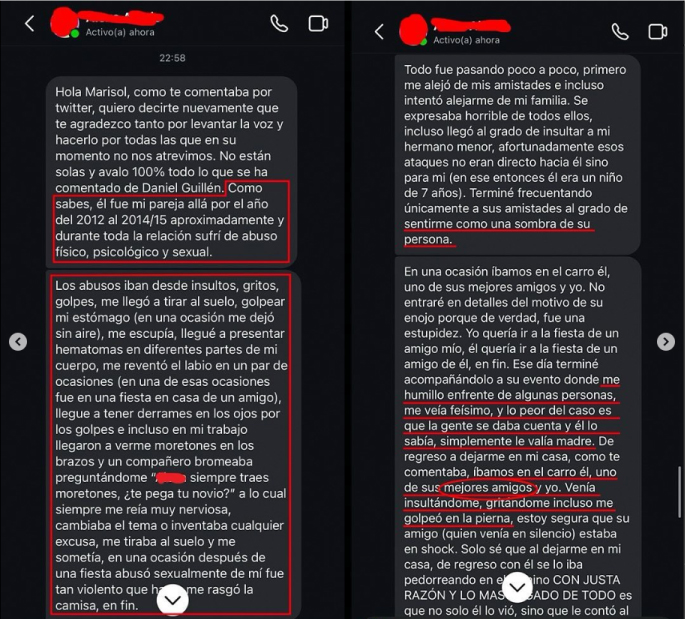 Víctima habla sobre los abusos que sufrió a manos de Daniel Guillén, pidiendo acción.